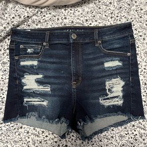 American eagle hi rise shortie shorts